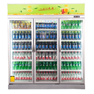 HM-LC-FThree-door glass cooler doors