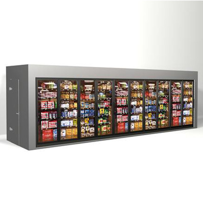 Large 	walk-in display coolers